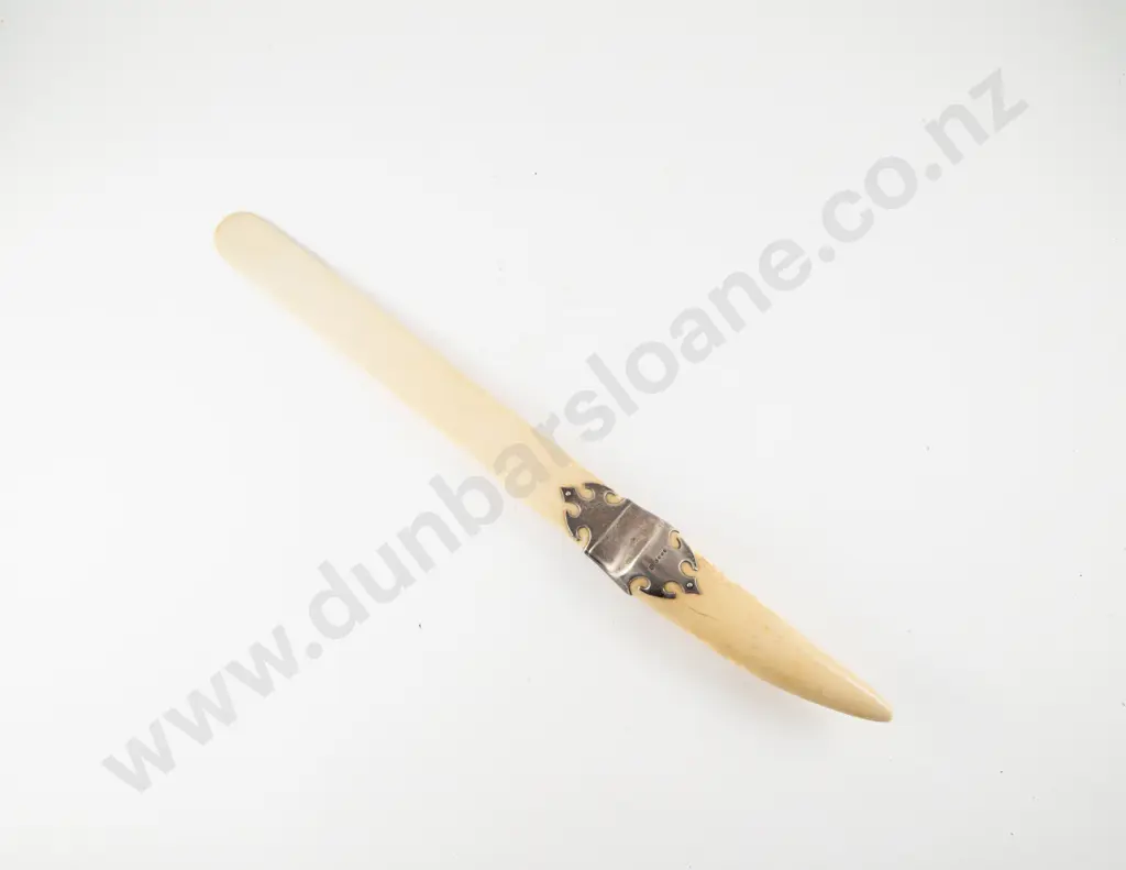 Large Vict Ivory & S/S Mounted Page Turner Image 1++