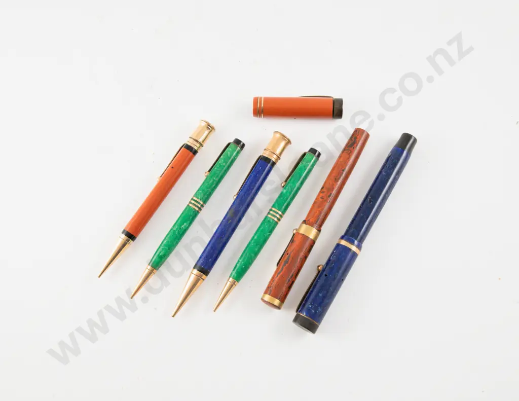 Parker Duofold Lapis Cased Fountain Pen and Pencil Image 1++