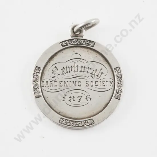 S/S Prize Medallion 'Newburgh Gardening Society 1876 Section II'