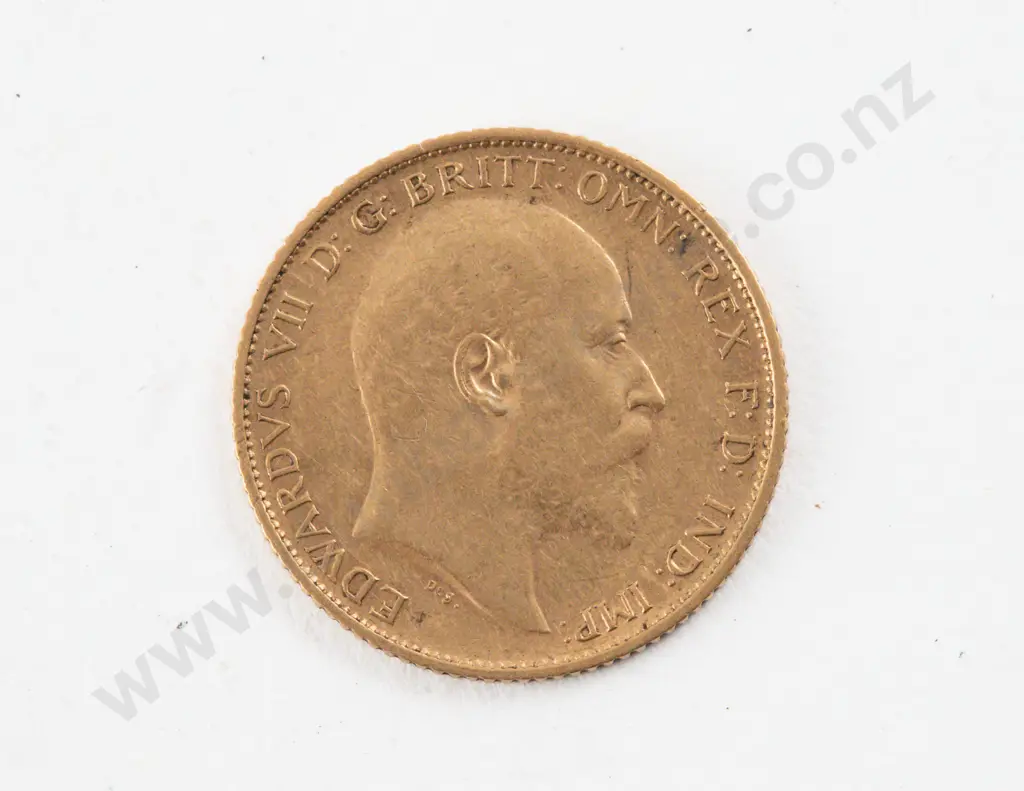 1900 Edw VII Half Gold Sovereign Sydney Mint Image 1++