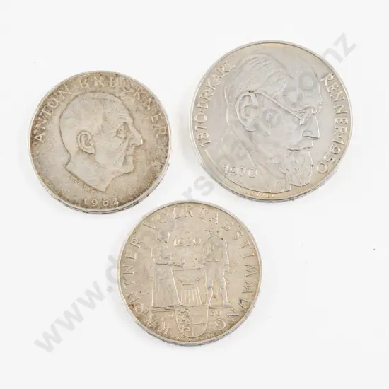 Austria 1970 50 Schilling With Politician Karl Renner Silver Coin