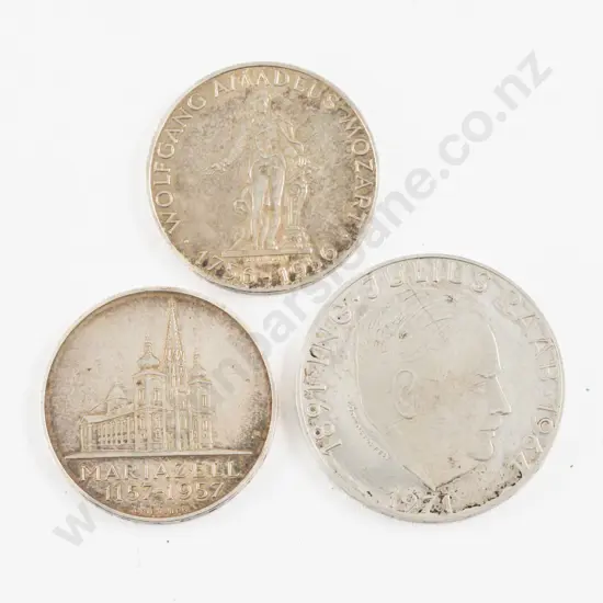 Austria 1971 50 Schilling With Politician Julius Raab Silver Coin