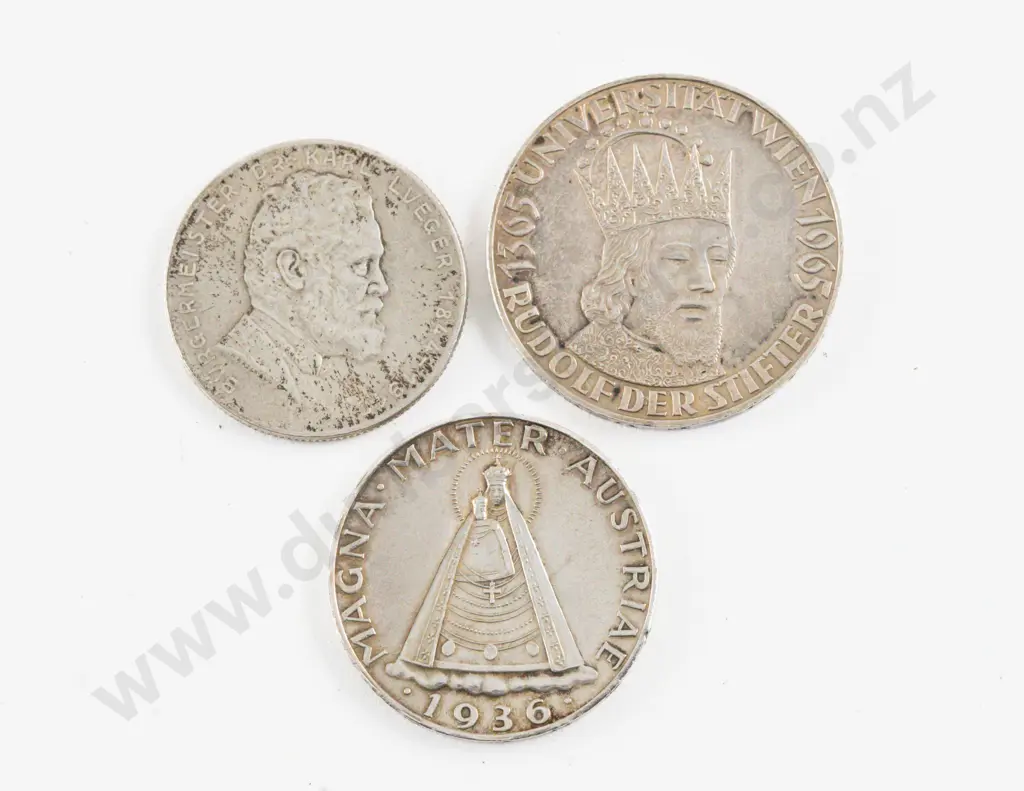 Austria 1965 50 Schilling 600th Of Vienna University Rudolf IV Silver Coin Image 1++