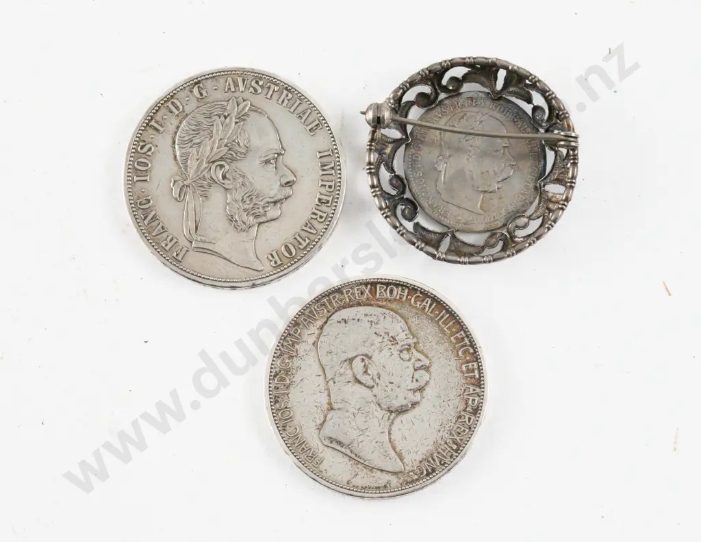 1881 Franz Joseph I Austriae Imperator 2 Florin Silver Coin Image 1++