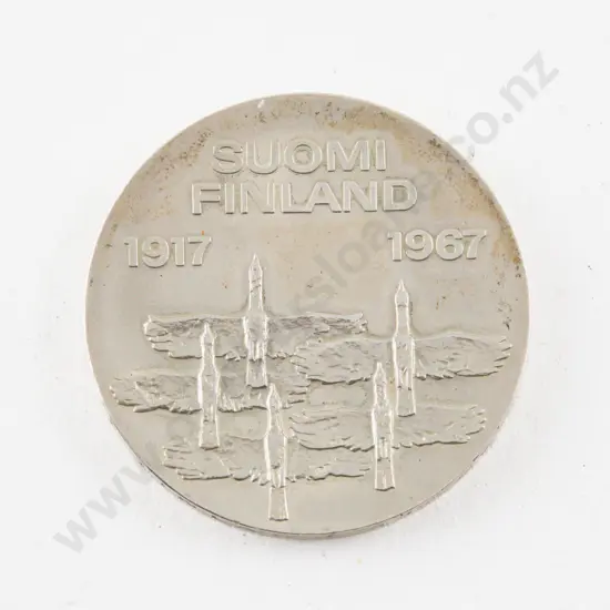 1967 Finland 10 Markkaa Silver Coin