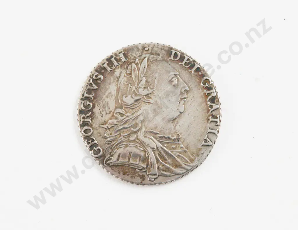 UK GeoIII 1787 Silver Shilling Image 1++