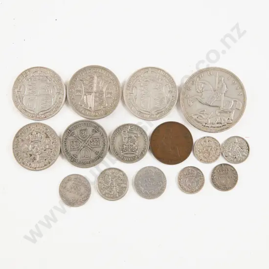 UK GeoV 1935 Silver Crown and Period Coins (14)
