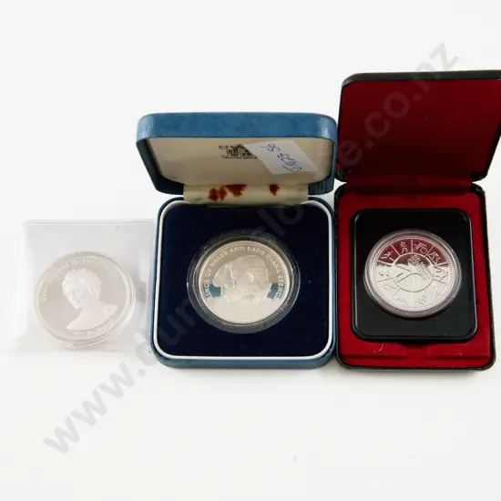 Royal Mint 1981 Silver Proof Coin Royal Marriage with Queen Mother 95th Birthday Proof Coin and Canada 1978 $1