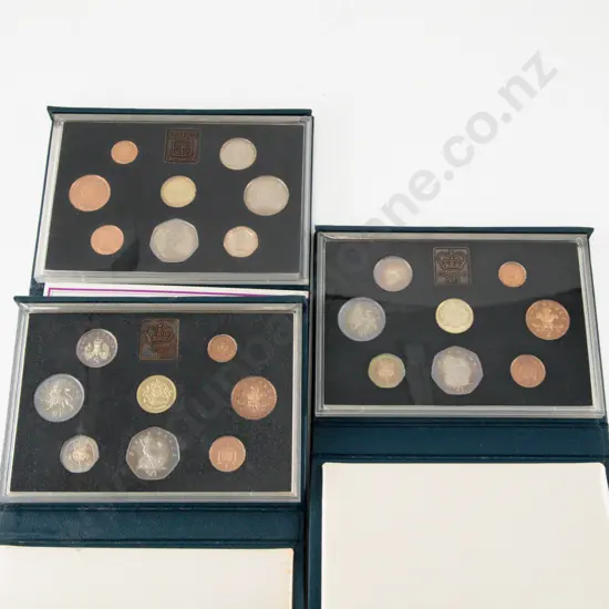 UK 1983 Proof Nine Coin Collection Royal Mint x3