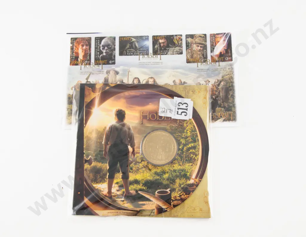 NZ 2012 The Hobbit Unc $1 and FDC Image 1++