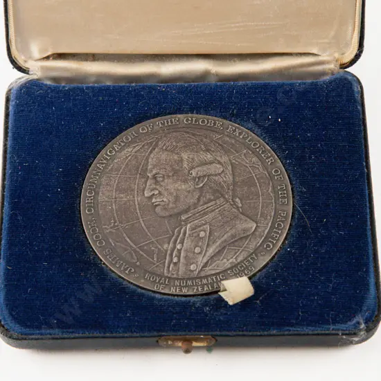 NZ 1969 The Royal Numismatic Society of NZ James Cook Silver Medal