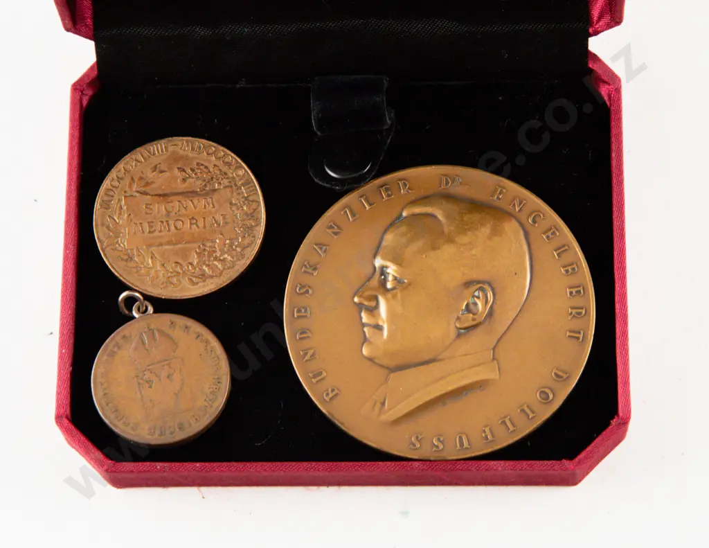 Engelbert Dollfuß 1892-1934 Austrian Politician Bronze Medal Image 1++