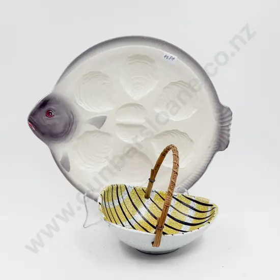 West German Oyster Dish & Other