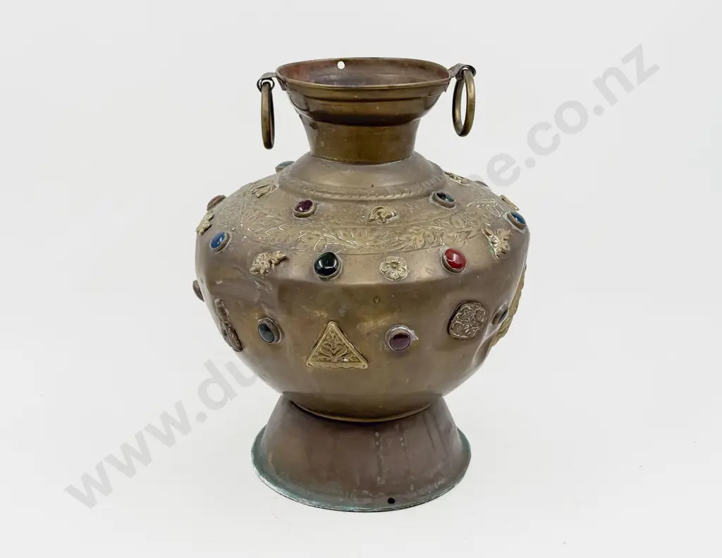 Large Decorative Brass Vase Image 1++