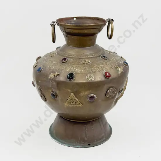 Large Decorative Brass Vase