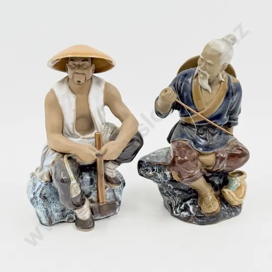Two Stoneware China Figures