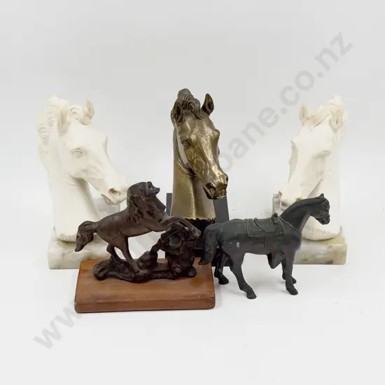 Five Assorted Horse Ornaments