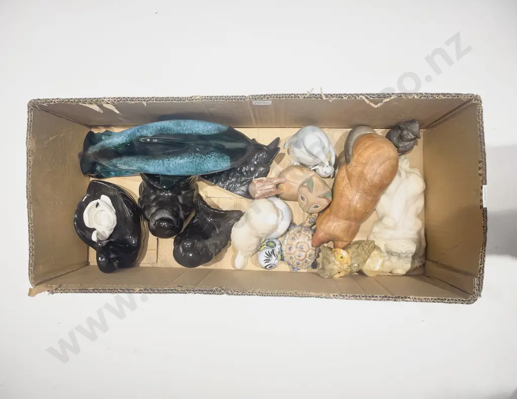 Box of Assorted Animal Ornaments Image 1++