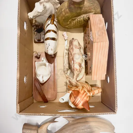 Box of Assorted Animal Ornaments