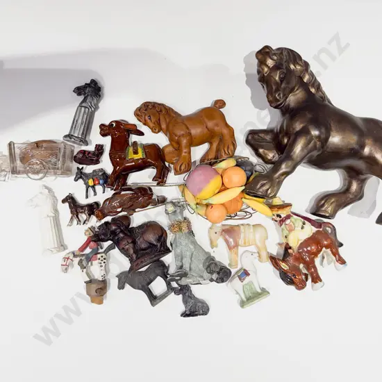 Box of Assorted Animal Ornaments