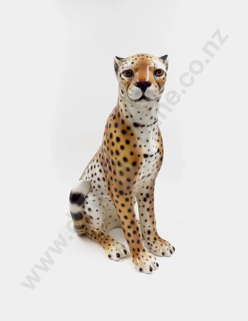 Large Italian Ceramic Cheetah Image 1++