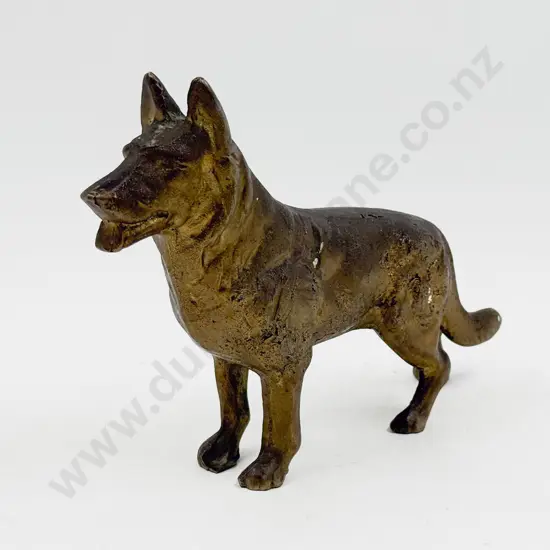Heavy Brass German Shepard Ornament