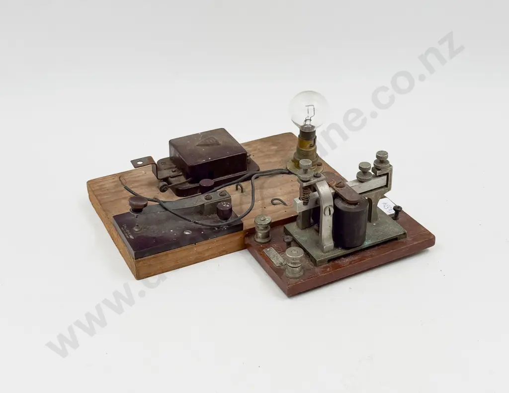 Two Vintage Morse Code Tappers Image 1++