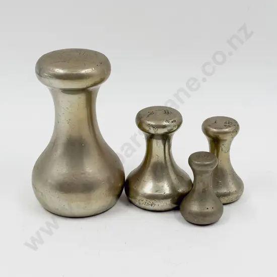 Graduated Set of Four Vintage Weights