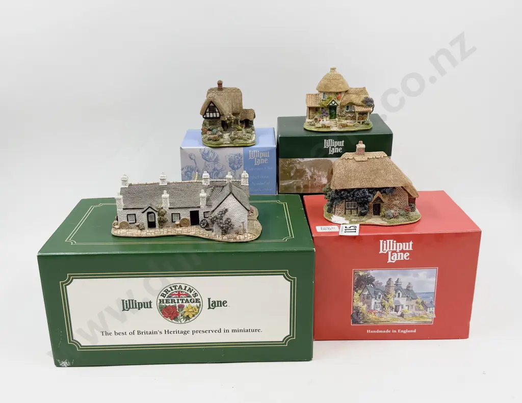 Four Boxed Lilliput Lane Ornaments Image 1++