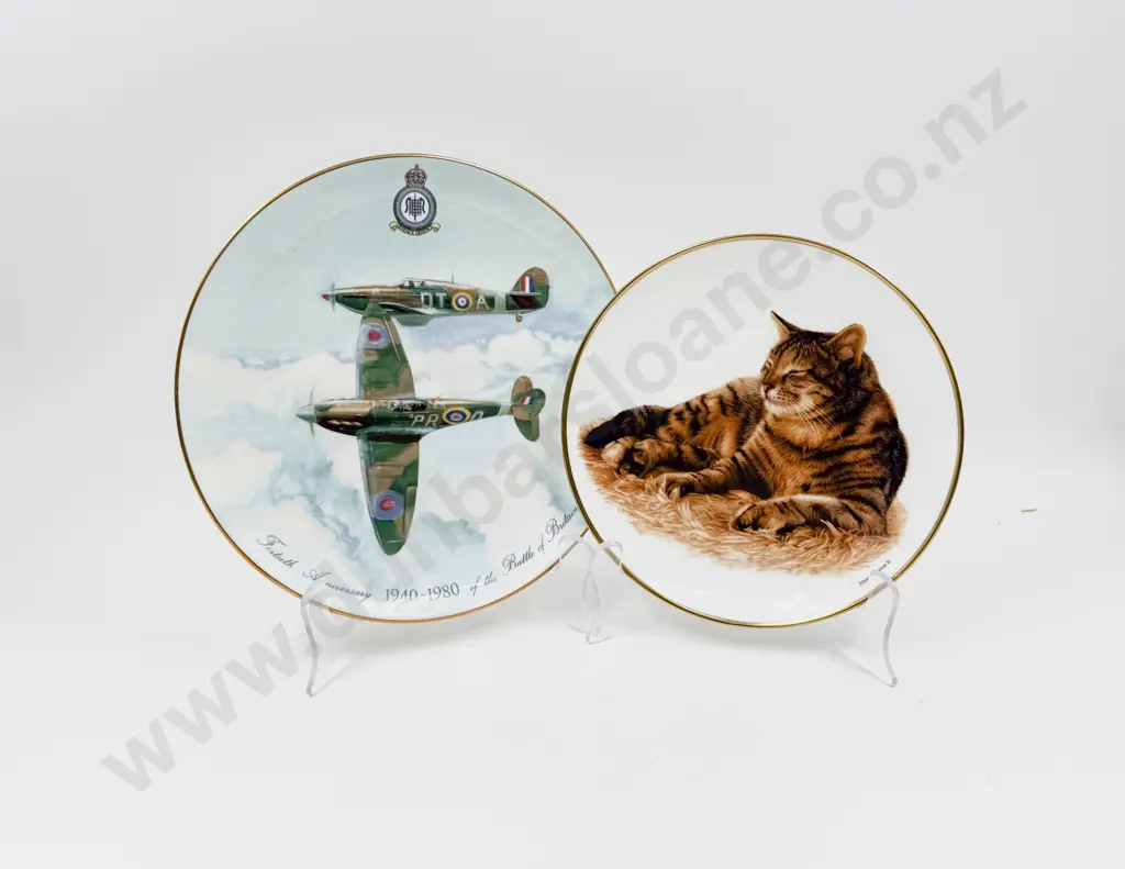 Boxed Coalport "Battle of Britain" Comm. Plate & Other Wedgwood Comm. Plate Image 1++