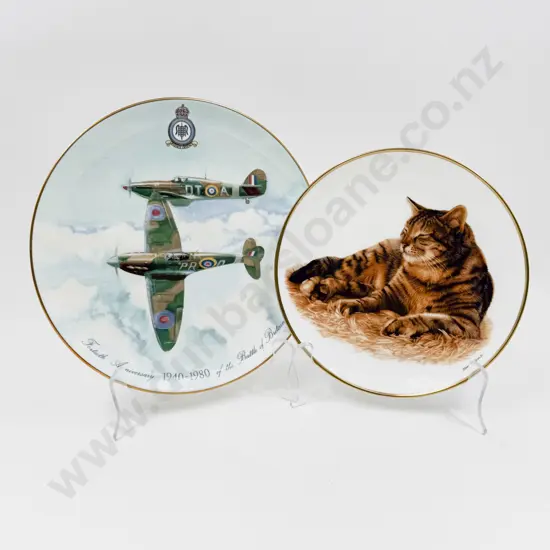 Boxed Coalport "Battle of Britain" Comm. Plate & Other Wedgwood Comm. Plate