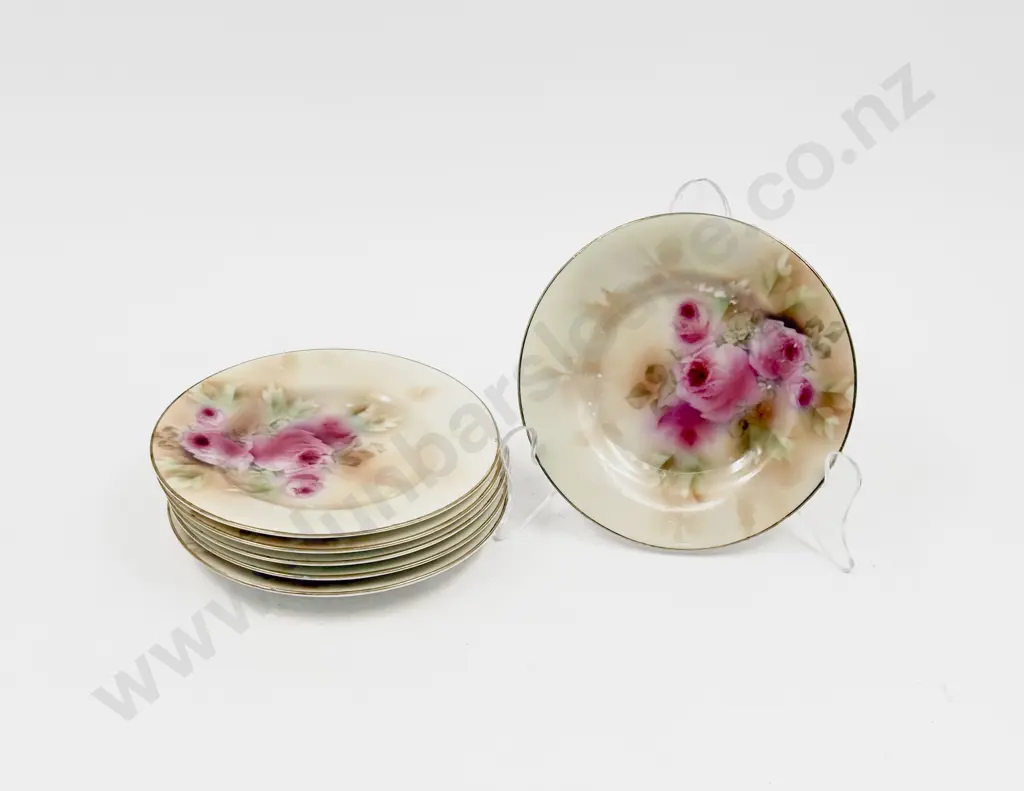 Six Royal Bayreuth Floral Dishes Image 1++