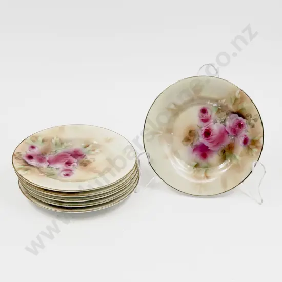 Six Royal Bayreuth Floral Dishes