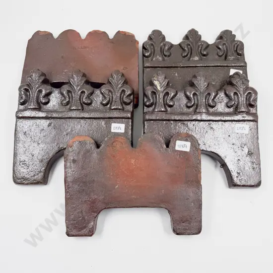 Five Assorted Vintage W. Murray Wellington Made Glazed Terracotta Edging