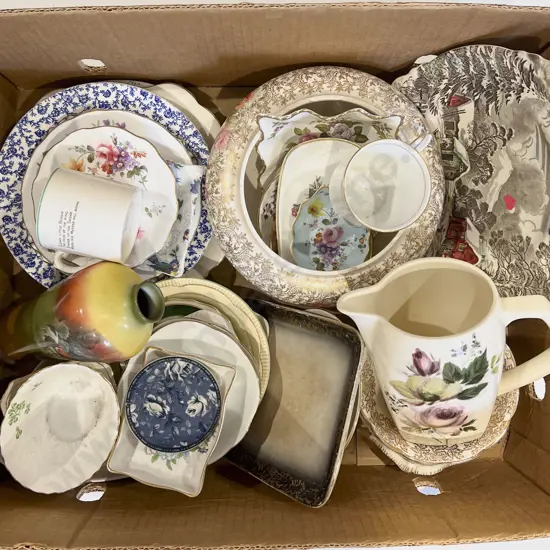 Box of Assorted China