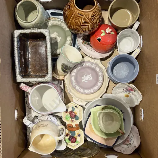 Box of Assorted China