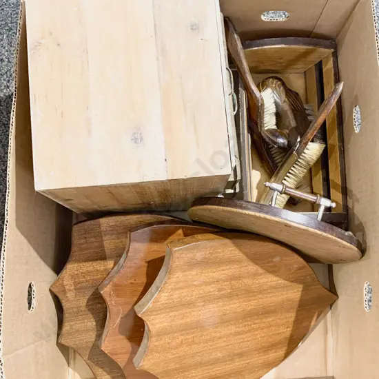 Box of Assorted Woodware