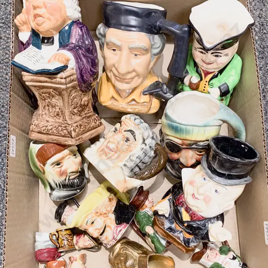 Quantity of Assorted Character Jugs "Of Sizes"