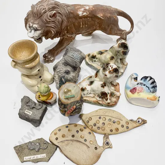 Box of Assorted Animal Ornaments