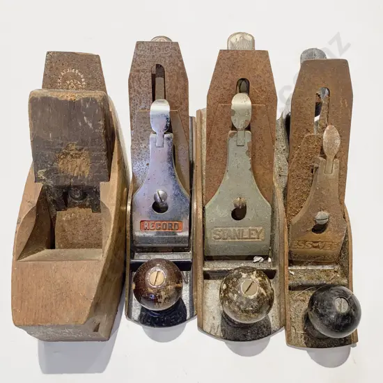 Four Assorted Wood Planes