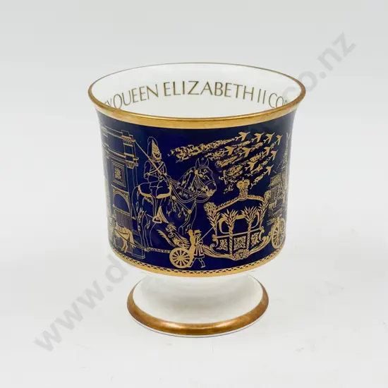 Coalport QEII Coronation Goblet