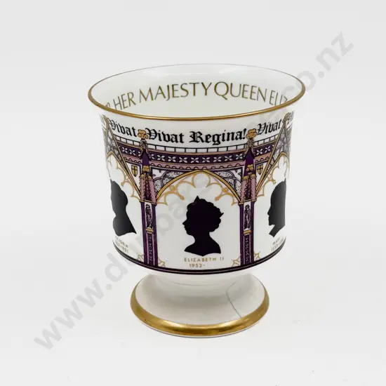 Coalport QEII Coronation Goblet
