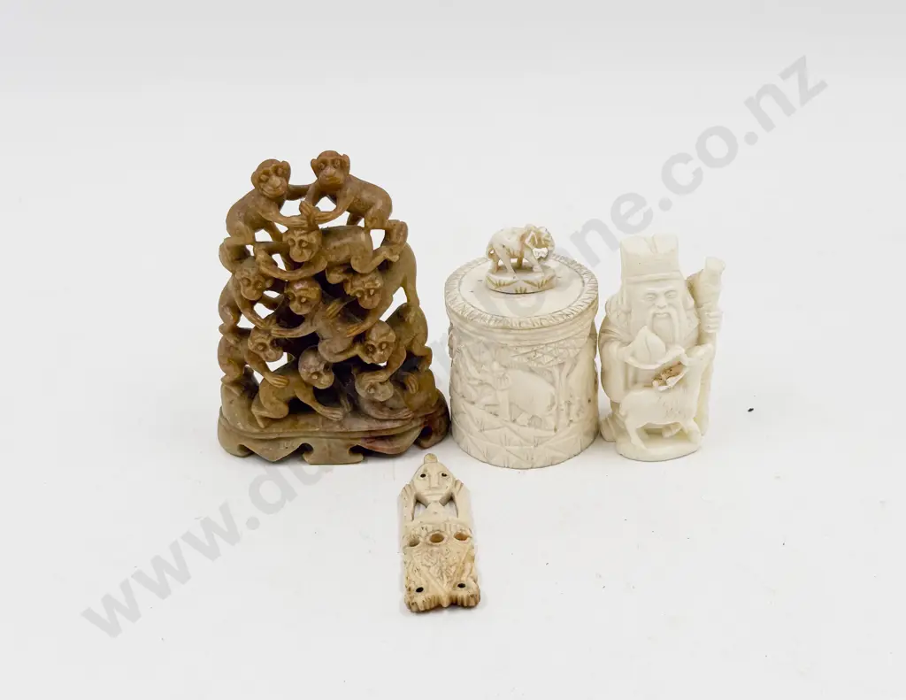 Small Quantity of Assorted Ivory & Soapstone Image 1++