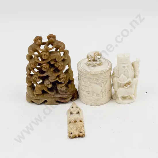 Small Quantity of Assorted Ivory & Soapstone