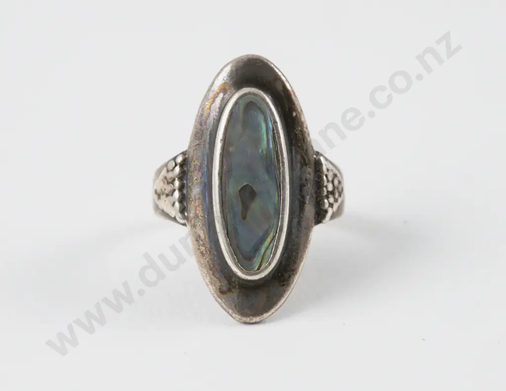 NZ S/S and Paua Ring Image 1++