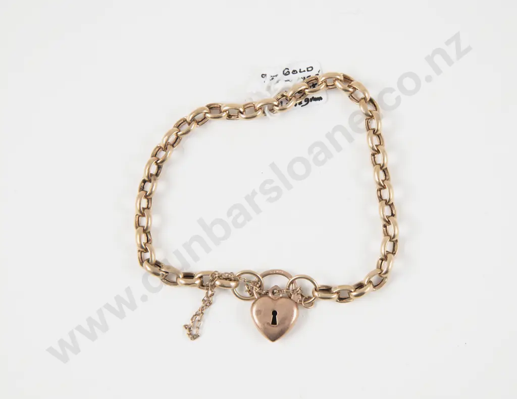 9ct Trace Link Bracelet Image 1++