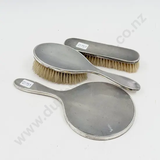 Three S/S Dressing Table Items Together with Assorted