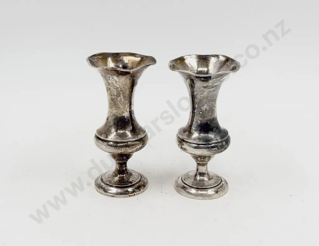Pair of Small S/S Vases Image 1++