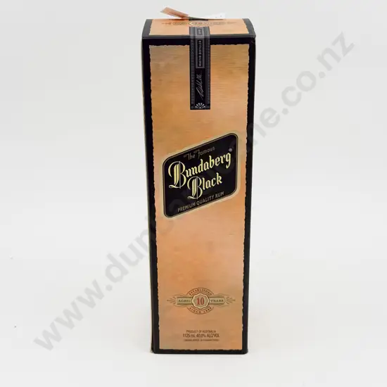 Boxed Bundaberg Black Rum Aged 10 Years 1.125lt