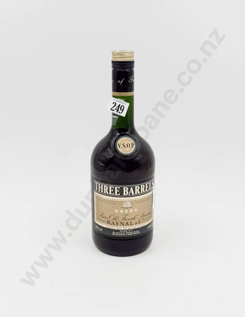 Three Barrels Raynal & Cie Rare Old French Brandy 1lt Image 1++